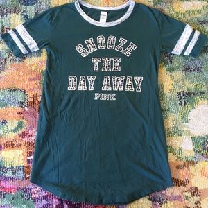 Cozy PINK VS Sleepshirt Green